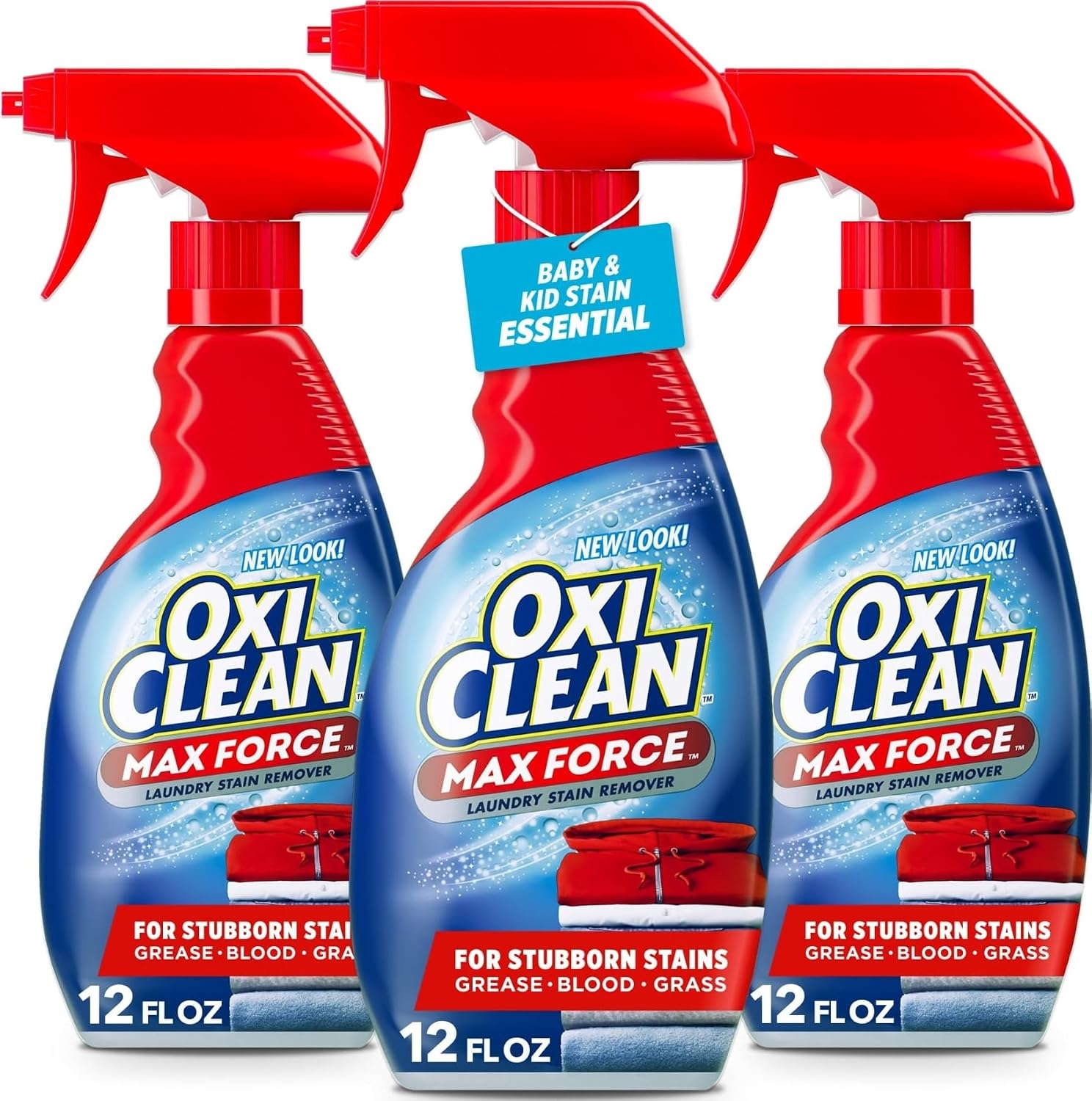 OxiClean Max Force Laundry Stain Treater Spray, 12 Fl Oz